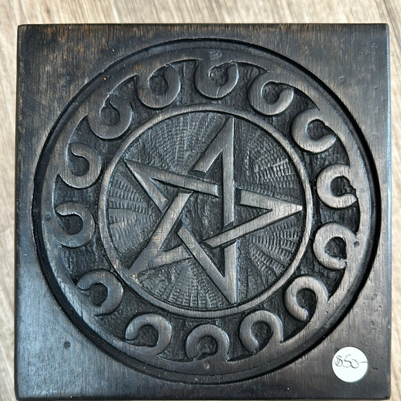 Altar Table Black Square Small - Pentagram