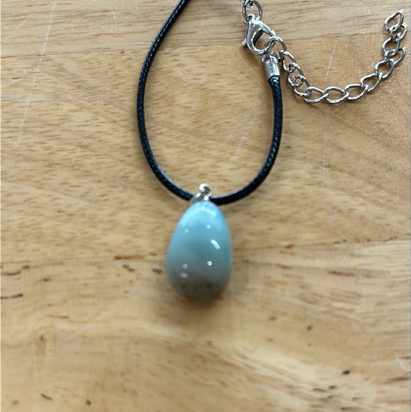 AMAZONITE PENDANT 18-22MM WITH STERLING SILVER FINDING