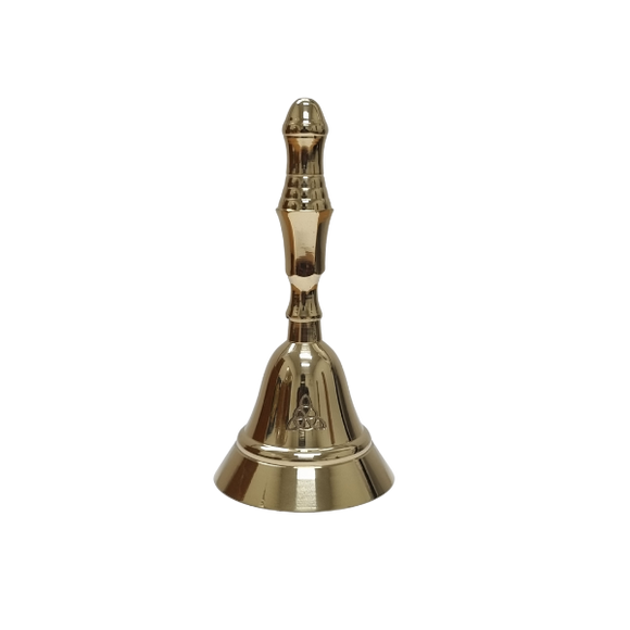 Hand Brass Bell Triquetra