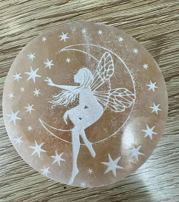 Selenite Fairy Charging  Cleansing Plate