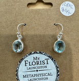 Blue Topaz Sterling Silver Earrings - Quality Gemstone Jewellery