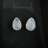 Moonstone 925 Sterling Silver Earrings - Quality Gemstone Jewellery