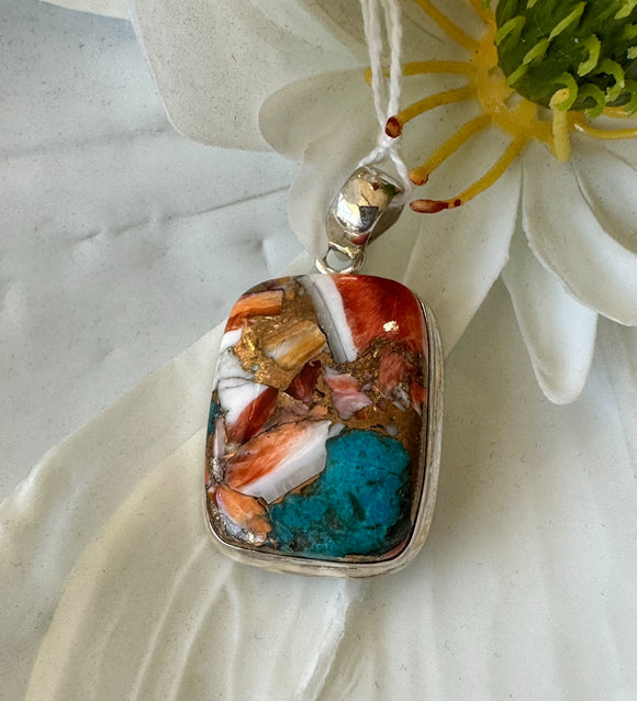 Mojave Turquoise Sterling Silver Pendant