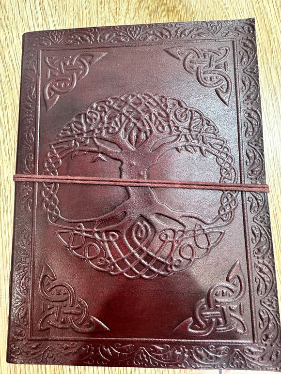 LEATHER JOURNAL – TREE OF LIFE 6 X 8