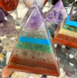 Crystal Pyramid - Chakra Agate