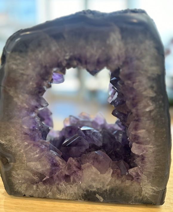 Amethyst Geode Cave Slice 7.02kg  - In Store Only - No Shipping
