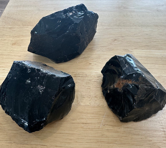 Black Obsidian Chunks - from $20