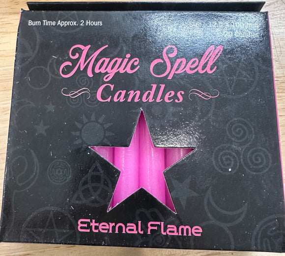 Spell Candle 4” Pink (Pack of 20)