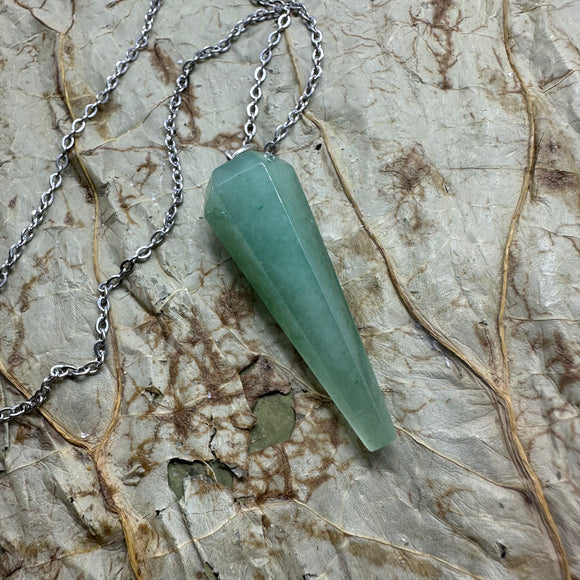 Green Aventurine Pendulum Necklace