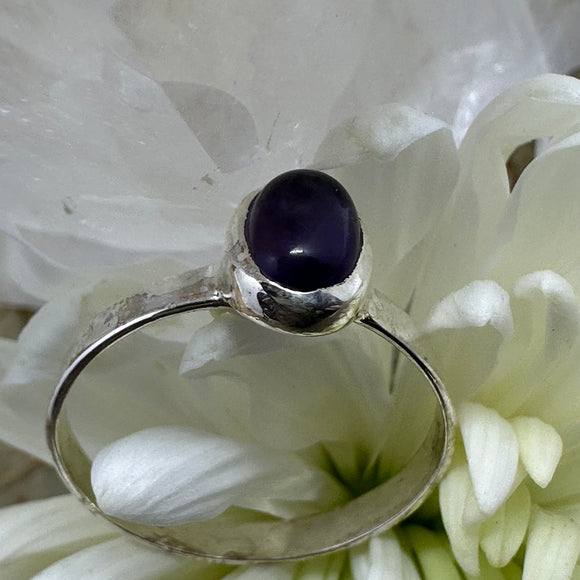 Amethyst Sterling Silver Ring - Size 8.5 - Quality Gemstone Jewellery