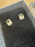 Yellow Topaz Studs Sterling Silver Earrings - Quality Gemstone Jewellery