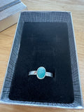 Amazonite 925 Sterling Silver Ring - Size 7.5 - Quality Gemstone Jewellery