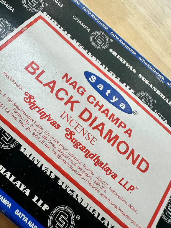 BLACK DIAMOND INCENSE 15G SATYA
