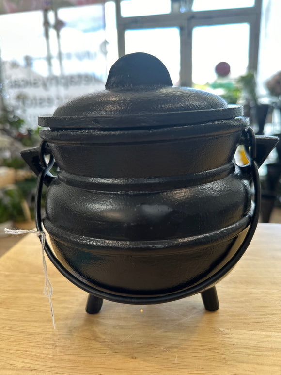 Cauldron with Lid Black Large