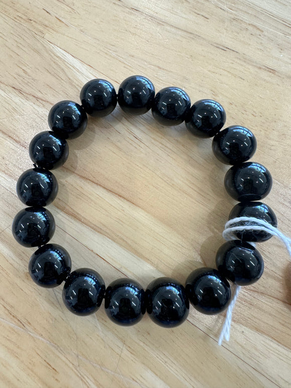 Black Onyx Quality Gemstone Bracelet -10MM