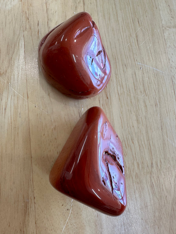 Red JasperJumbo Tumbled  Gemstones - STAMINA