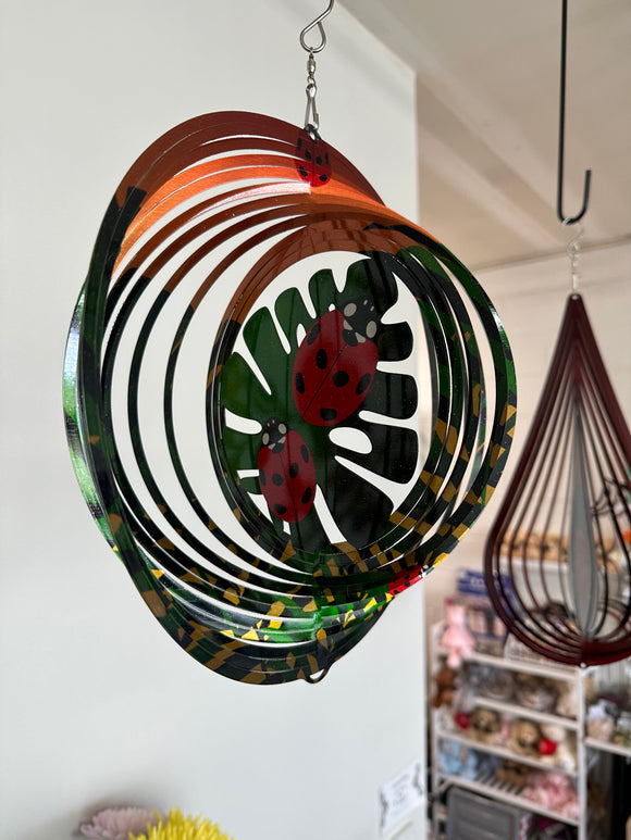 Lady Bugs Wind Spinner