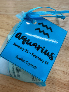 Aquarius - Zodiac Crystal Bags