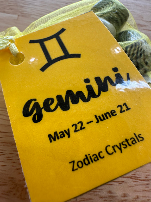 Gemini - Zodiac Crystal Bags in