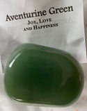 Green Aventurine Gemstones - JOY, LOVE & HAPPINESS - JUMBO TUMBLE
