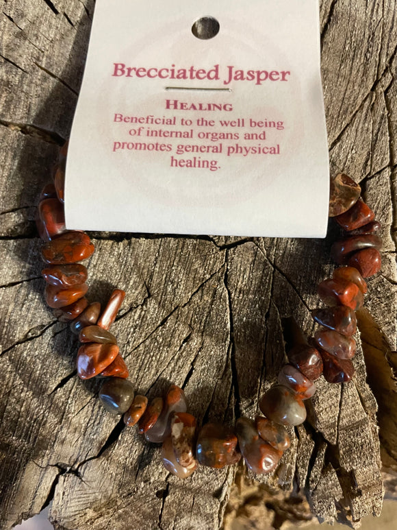 Brecciated Jasper - Healing - Crystal Chip Bracelet