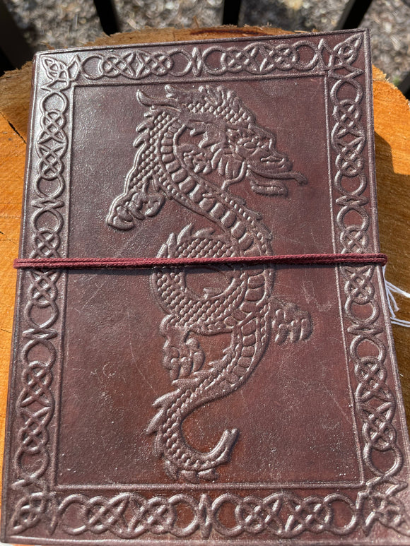 LARGE LEATHER JOURNAL – DRAGON