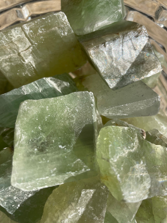 Green Calcite Chunks - HEALING Small