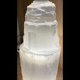 Selenite Lamp Single Tower 20cm