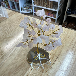 Rose Quartz Crystal Tree 50 Chip 13cm