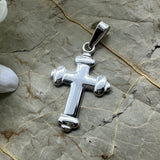 Ornate Cross Pendant - 925 Sterling Silver