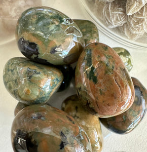 Rhyolite (Rain Forest Jasper) - ACCEPTANCE - Tumble Stone