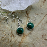 Malachite 925 Sterling Silver Earrings - Quality Gemstone Jewellery
