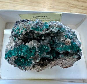 Dioptase & Quartz Specimen