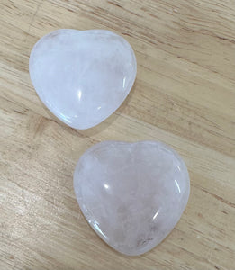 Rose Quartz 45 mm Heart Crystal