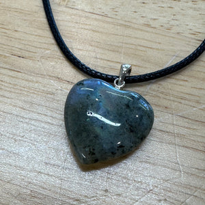 Labradorite - GEMSTONE HEART PENDANT