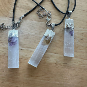 Selenite (Satin Spar) Pendant