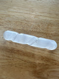 Selenite Spiral Wand 10cm