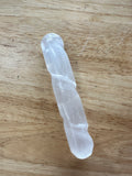 Selenite Spiral Wand 10cm