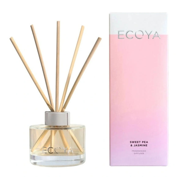 Sweet Pea & Jasmine Mini Reed Diffuser - 50ml - Ecoya