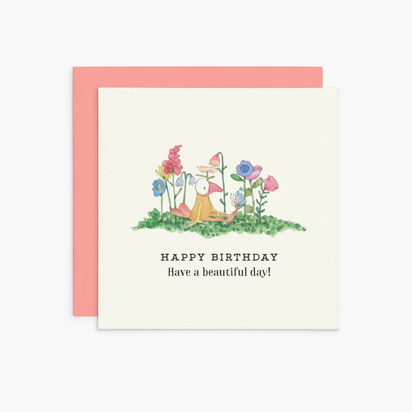 Twigseeds Greeting Card - Happy Birthday - Have a beautiful day!