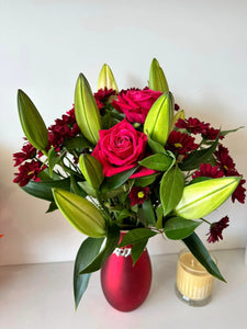 Page of Cups - Lady in Red Vase  - DELIVERY TO ALL LAUNCESTON SUBURBS