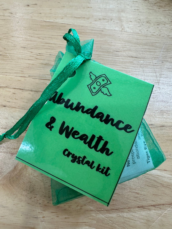 Abundance & Wealth Crystal Kit Bags