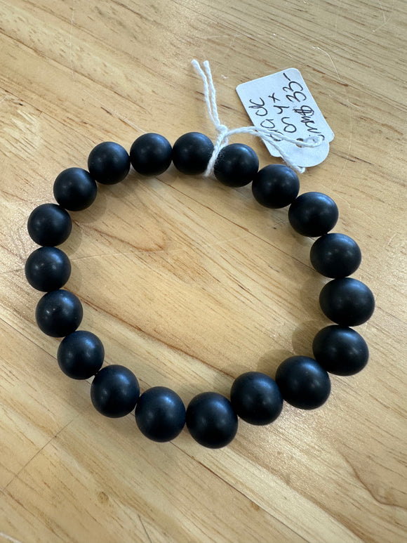 Black Onyx Matt Finish Quality Gemstone Bracelet - 8MM