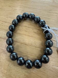 Hematite Quality Gemstone Bead Bracelet - 10 MM