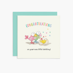 Twigseeds Greeting Card - Congratulations on your new hatchling