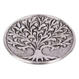 SILVER TREE OF LIFE INCENSE BURNER