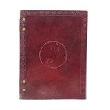 LEATHER JOURNAL WITH CLASPS – YIN YANG