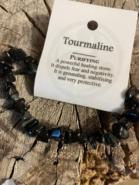 Tourmaline - Stability - Crystal Chip Bracelet
