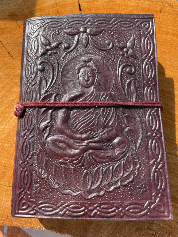 SMALL LEATHER JOURNAL – BUDDHA