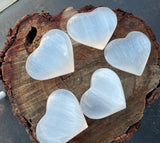 Selenite - Heart Crystal Puff – 6-8cm